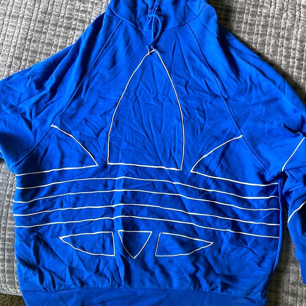 Adidas oversized blue jacket